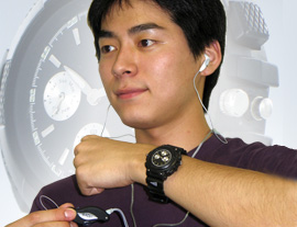 Illustration for article titled Thanko FMP3 Watch Transmits From Wrist to Radio